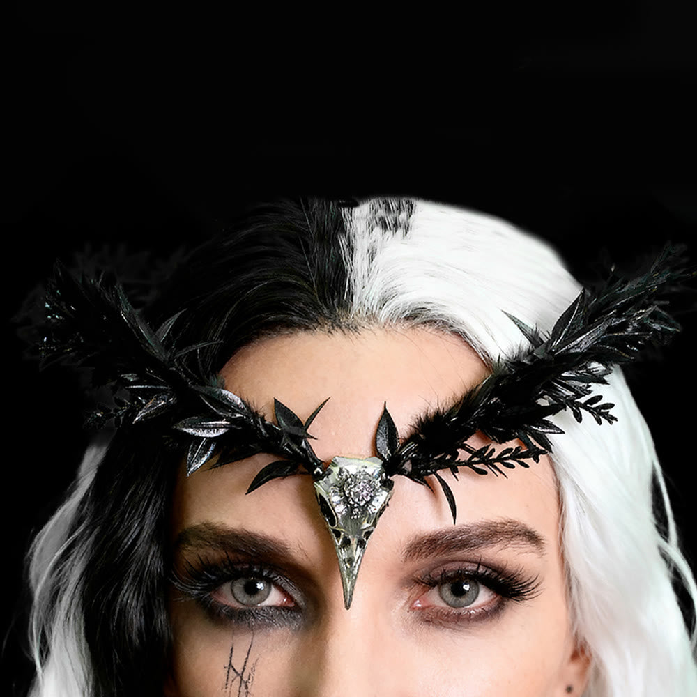 WorldNorse Vintage Gothic Elf Raven Crown Headband - image 1