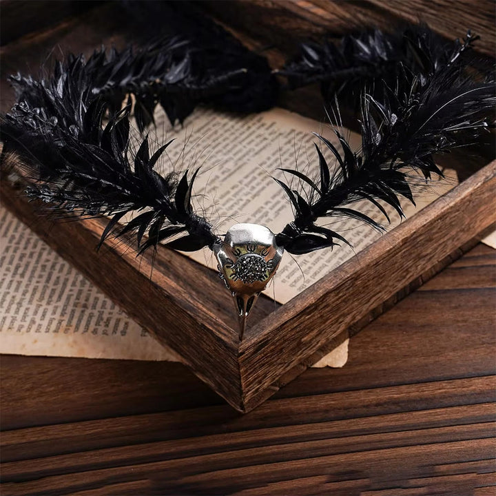 WorldNorse Vintage Gothic Elf Raven Crown Headband - image 2
