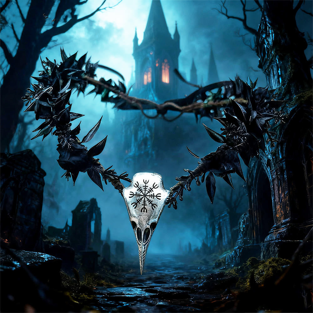 WorldNorse Vintage Gothic Elf Raven Crown Headband - image 3
