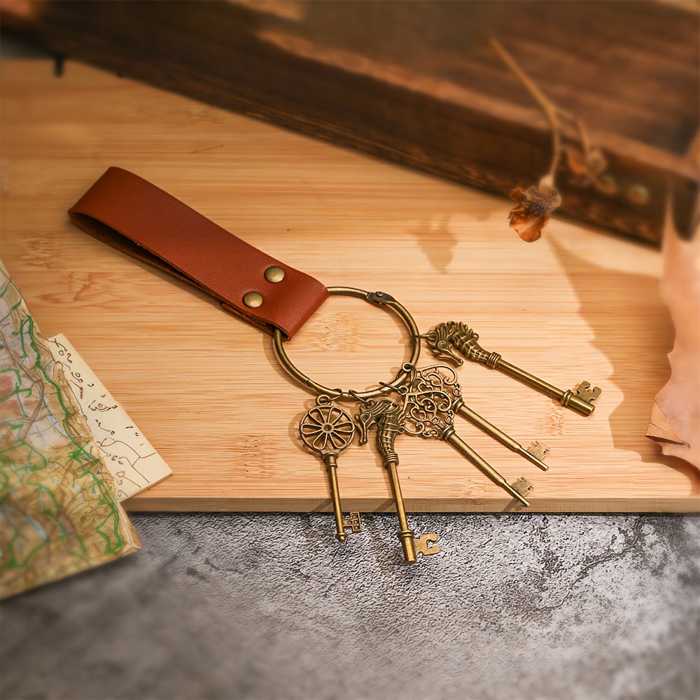 WorldNorse Medieval Vintage Cosplay Keychain - Brown#A - image 0