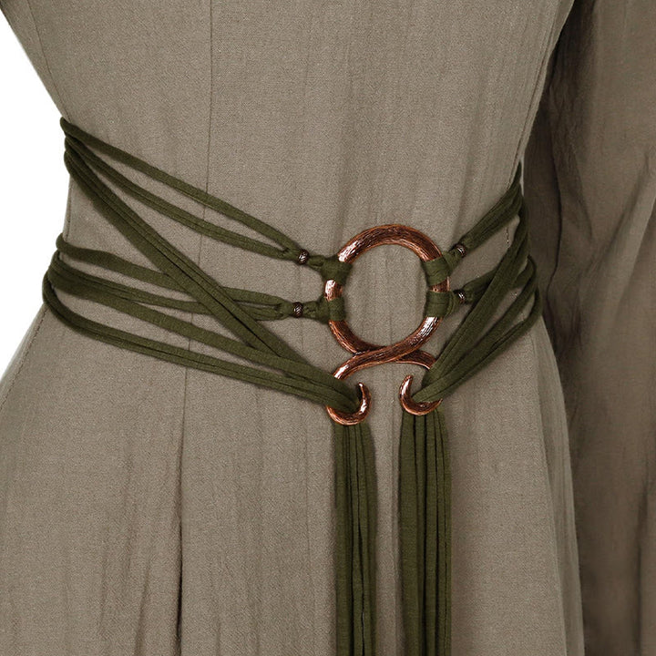 WorldNorse Whimsical Ring Multi Strap Belt - Green - image 3