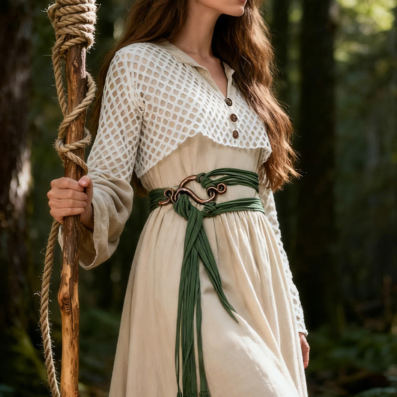 WorldNorse Serpent Shaped Buckle Multi Strap Belt - image 1