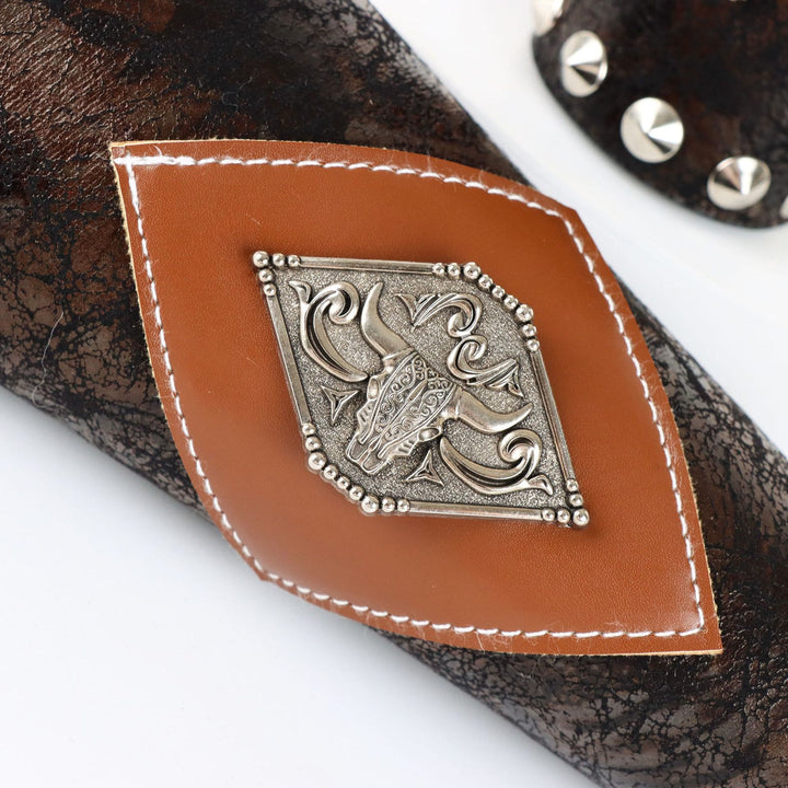 WorldNorse Studded Beast Emblem Arm Bracers - image 4