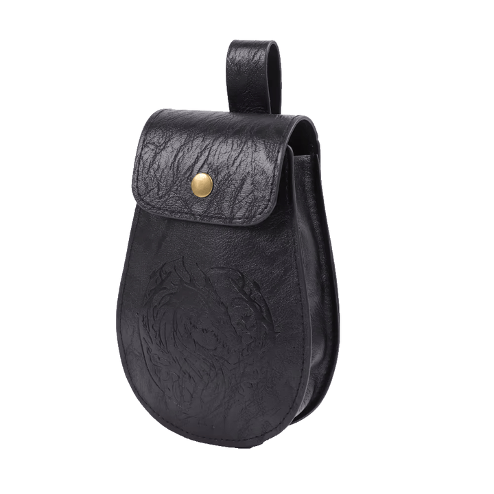 WorldNorse Dragon Emossed Retro Leather Pouch Bag - image 4