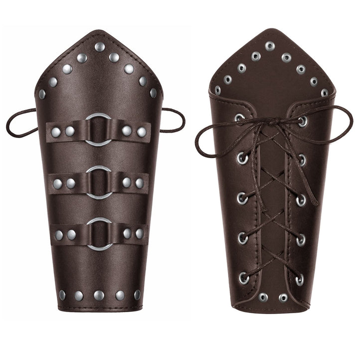 WorldNorse Hooded Scarf Buckled Belt Arm Bracers Waistband Pauldron Set - image 10