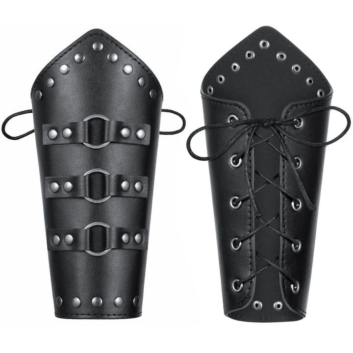 WorldNorse Hooded Scarf Buckled Belt Arm Bracers Waistband Pauldron Set - image 11