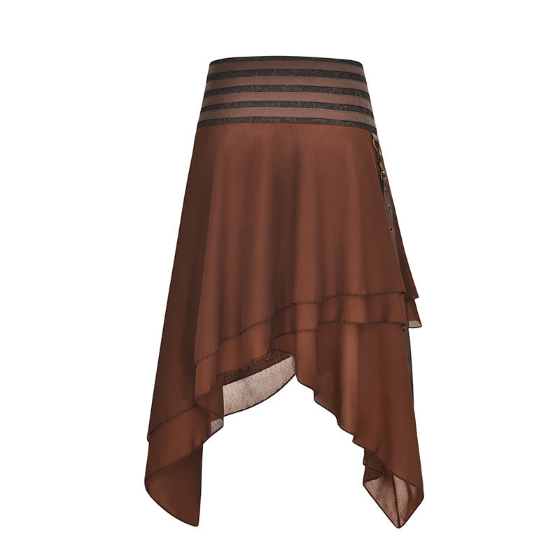WorldNorse Asymmetric Belted Pouch Costume Skirt - image 1