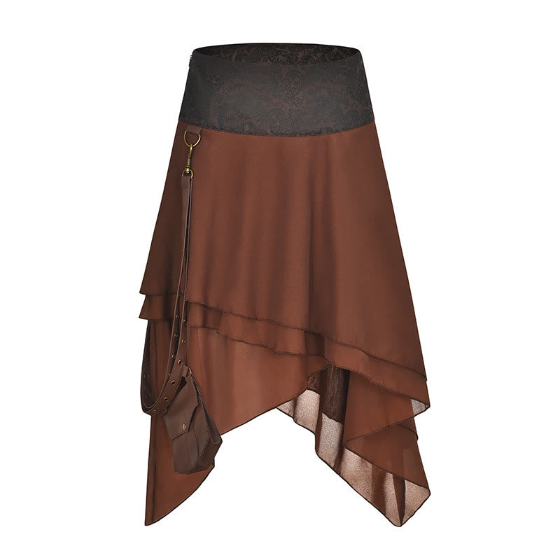WorldNorse Asymmetric Belted Pouch Costume Skirt - image 2