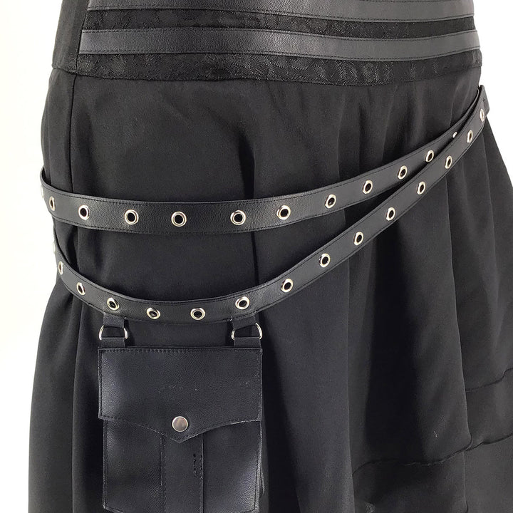 WorldNorse Asymmetric Belted Pouch Costume Skirt - image 9