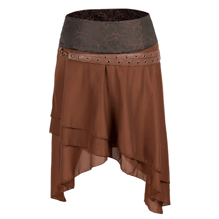 WorldNorse Asymmetric Belted Pouch Costume Skirt - image 3