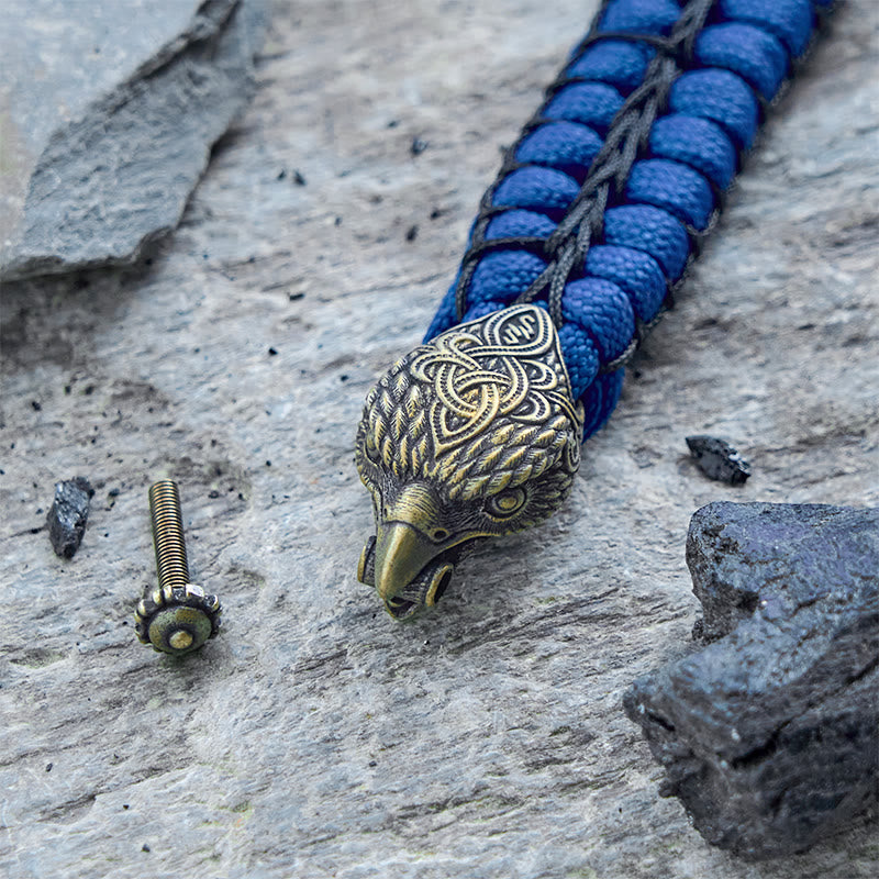 WorldNorse Viking Antique Raven Paracord Braided Bracelet - image 3