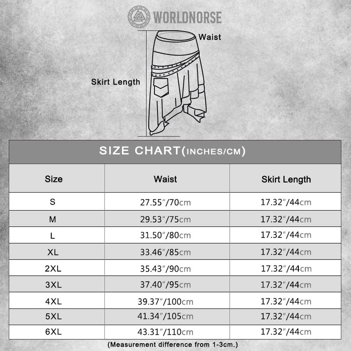 WorldNorse Asymmetric Belted Pouch Costume Skirt - image 10