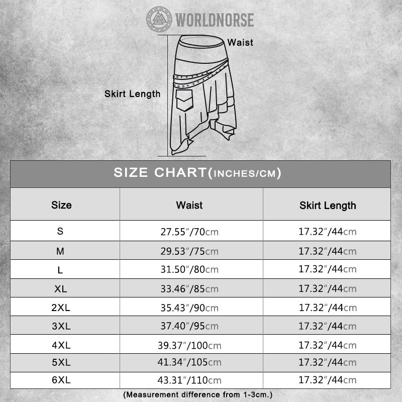 WorldNorse Asymmetric Belted Pouch Costume Skirt - image 10