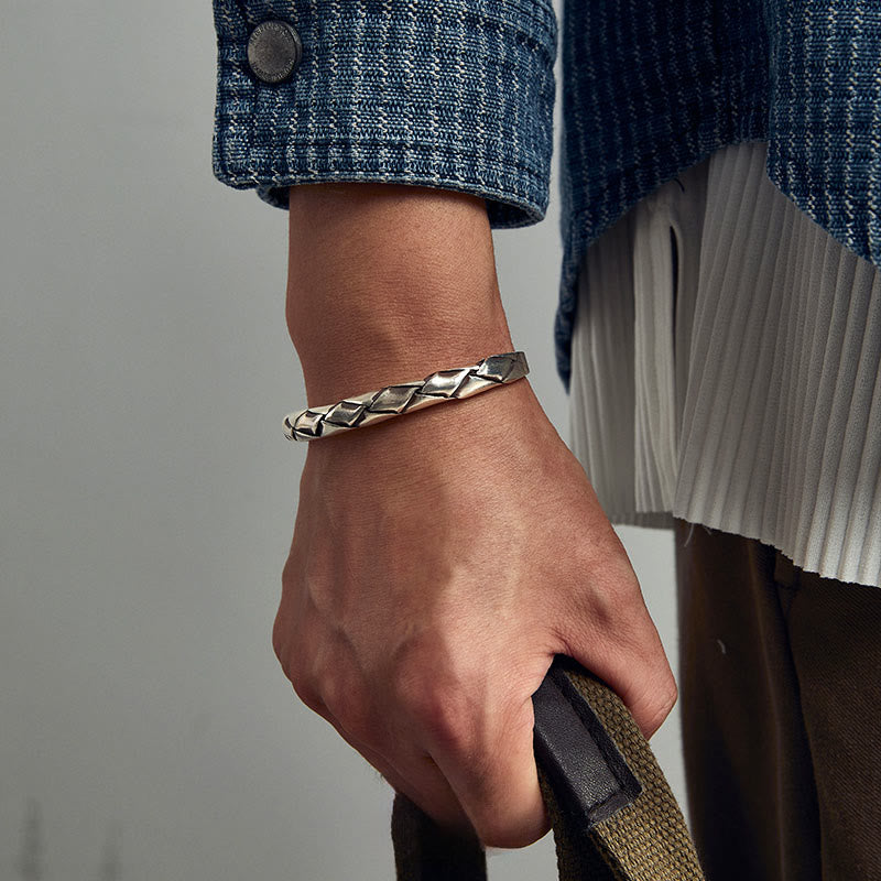 WorldNorse 925 Sterling Silver Serpentine Cuff Bracelet - image 6