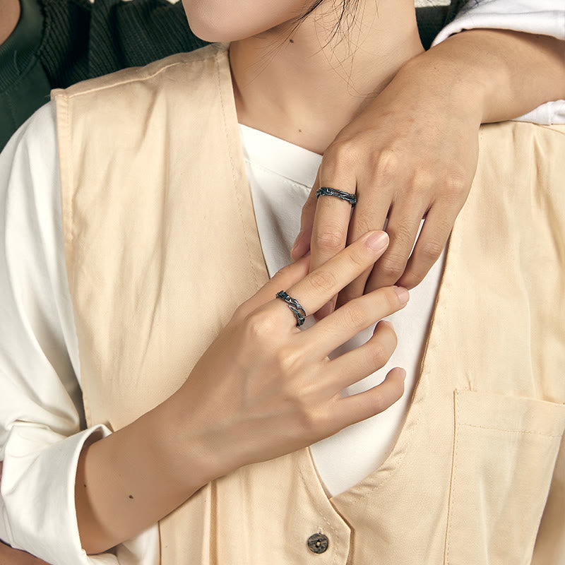 WorldNorse 925 Sterling Silver Twisted Thorn Branch Ring - image 8