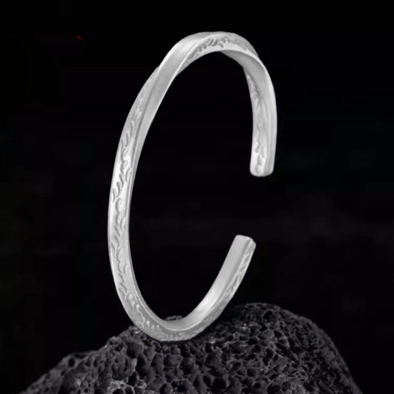 WorldNorse Viking War Arabesque Bracelet - White Silver - image 4