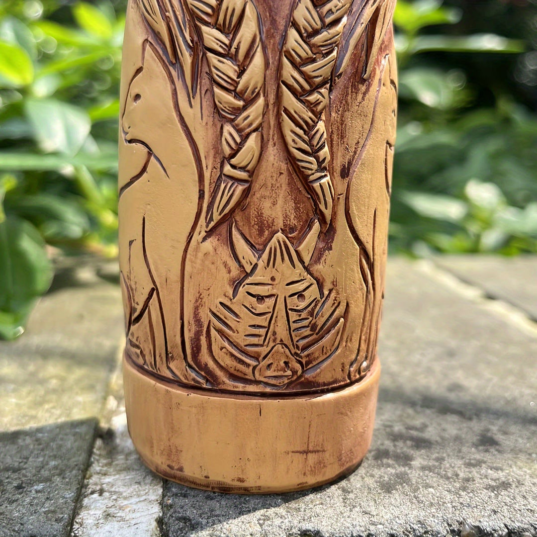 WorldNorse Braided Hair Animal Embrace Statue Decoration - image 6