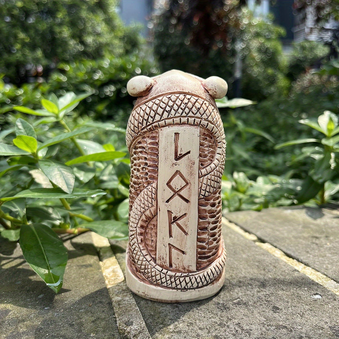 WorldNorse Serpent Weave Rune Sovereign Statue Decoration - image 4