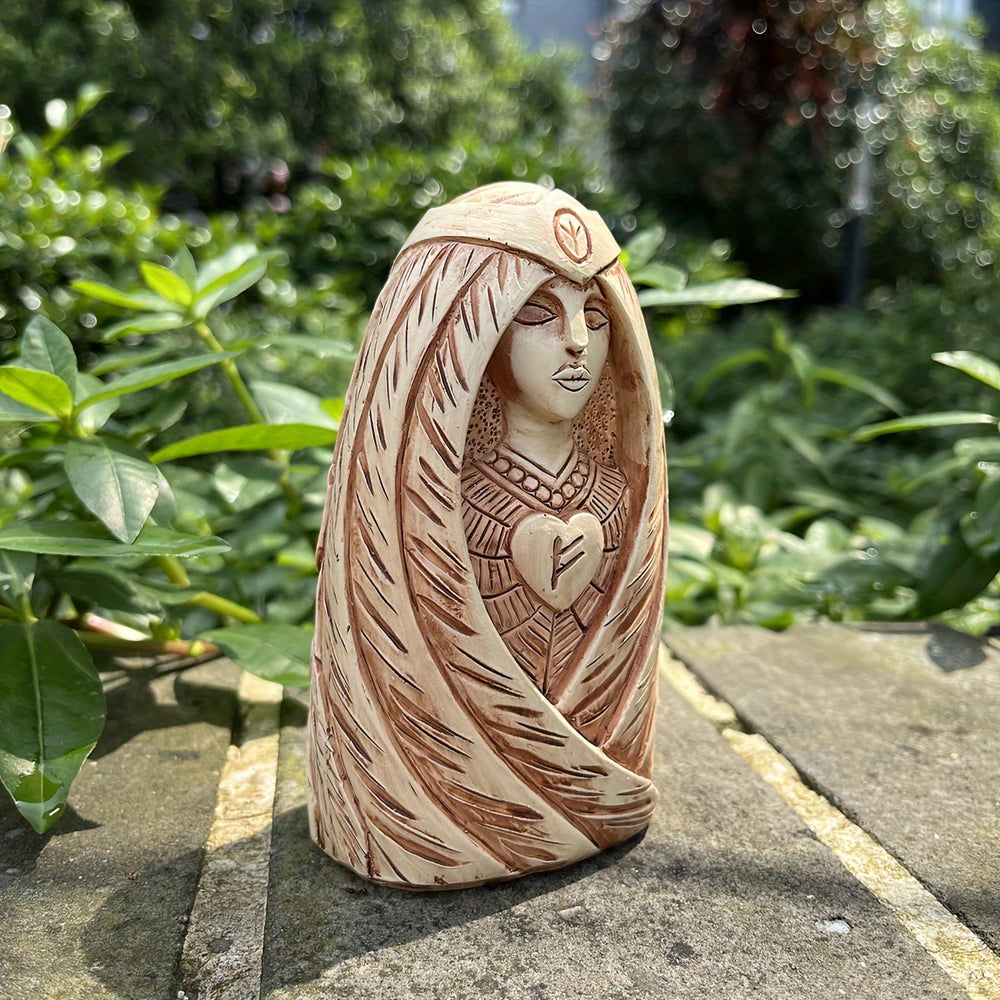WorldNorse Heart Rune Veiled Goddess Statue Decoration - image 1