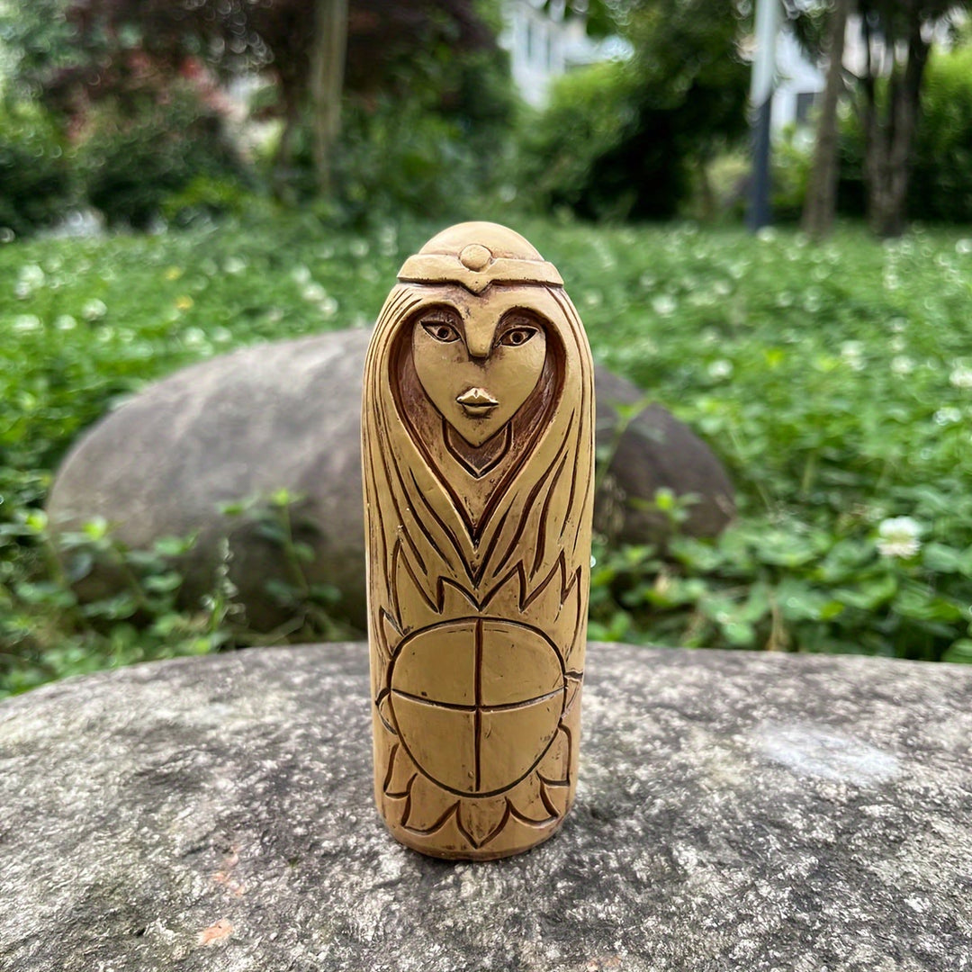 WorldNorse Solar Rune Crowned Statue Decoration - Maiden - image 0
