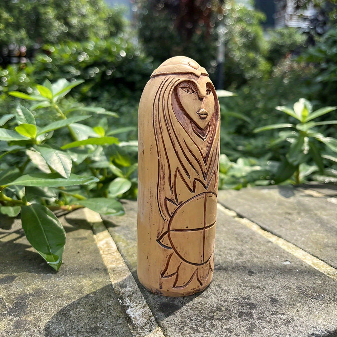 WorldNorse Solar Rune Crowned Statue Decoration - image 2