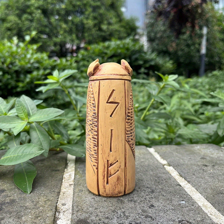 WorldNorse Knot Crested Horned Weaver Statue Decoration - image 3