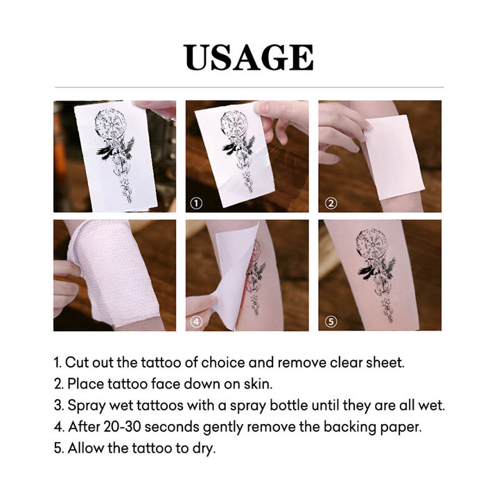 WorldNorse Mythic Rune Raven Waterproof Tattoo Stickers - image 4