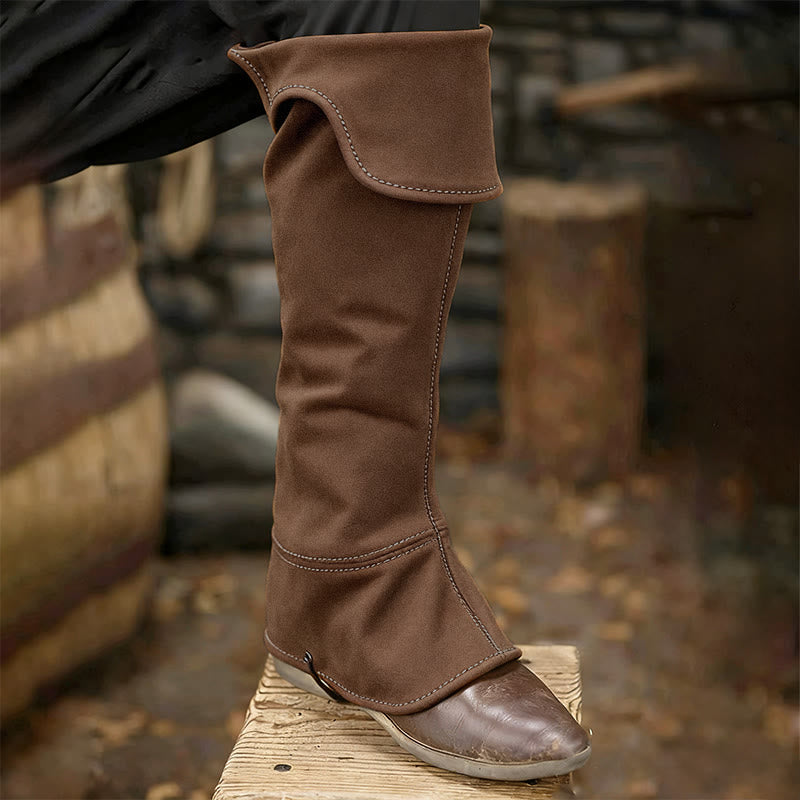 WorldNorse Viking Leather Buckle Strapped Boots Cover - image 2