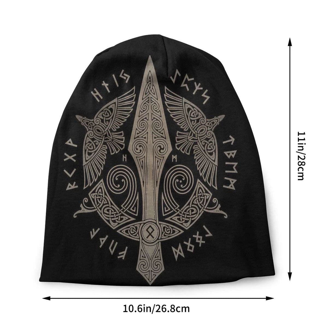 WorldNorse Raven Spear Rune Beanie - image 2