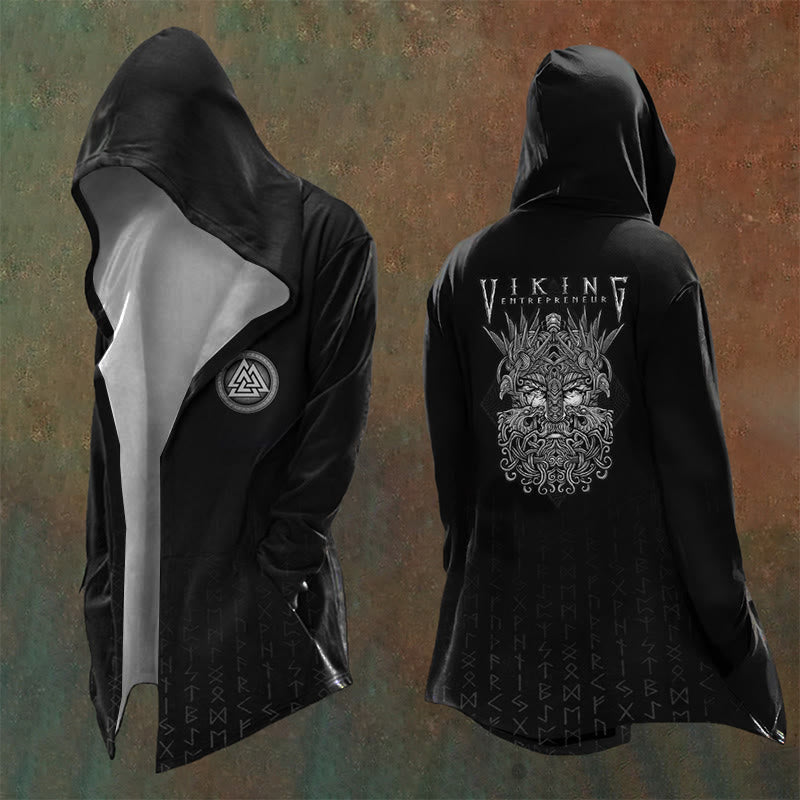 WorldNorse Viking Warrior Valknut Totem Hooded Jacket - US/UK/AU48，EU58 (4XL) - image 0