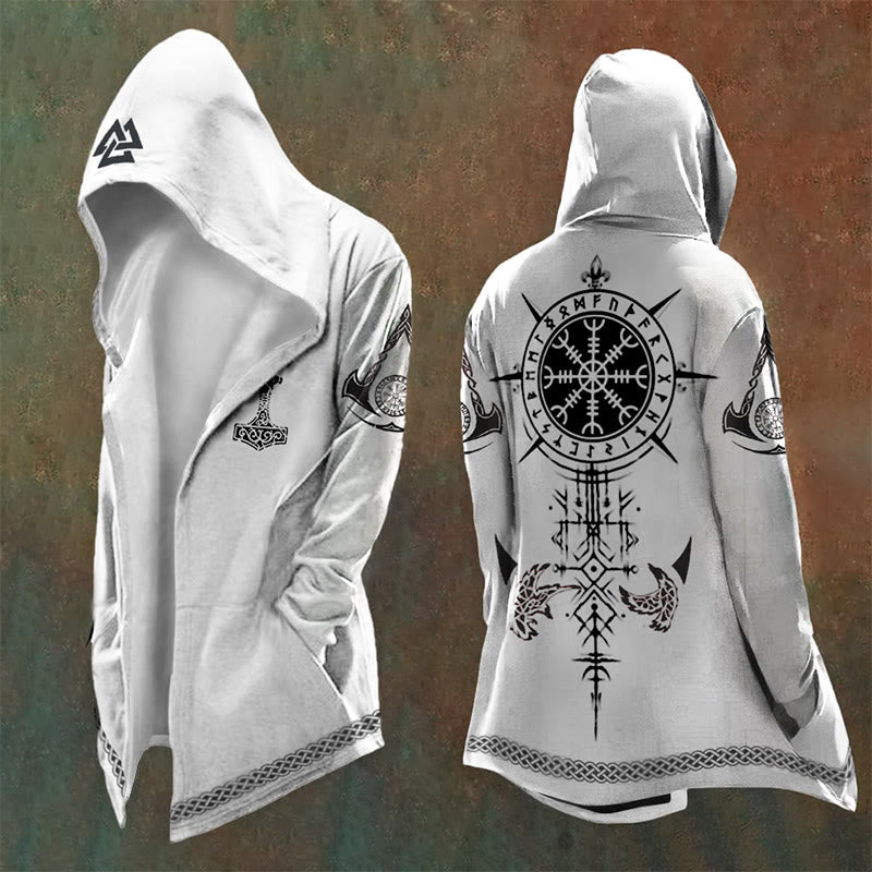 WorldNorse Mjolnir Raven Helm Of Awe Hooded Jacket - US/UK/AU48，EU58 (4XL) - image 0