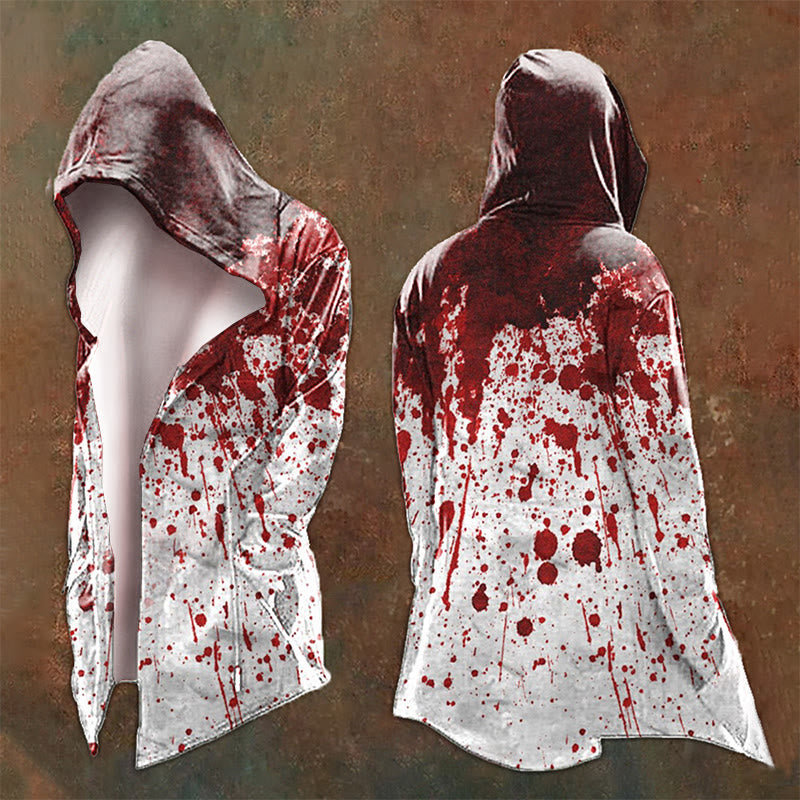 WorldNorse Bloodstained Splatters Printed Hooded Jacket - US/UK/AU48，EU58 (4XL) - image 0