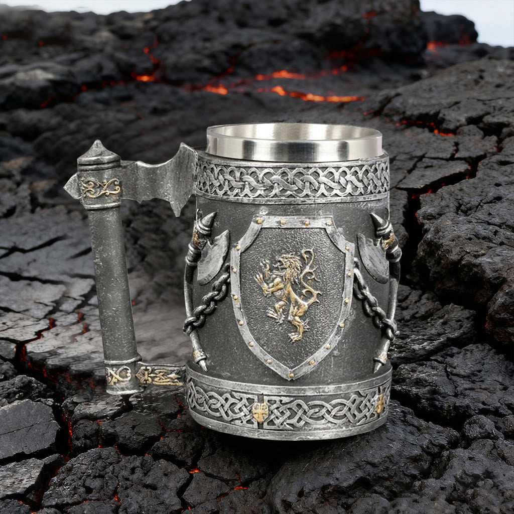 WorldNorse Lion Shield Norse Weapon Mug - image 2