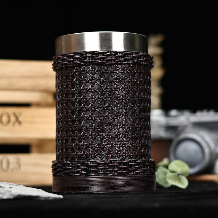 WorldNorse Woven Rattan Textured Mug - image 11