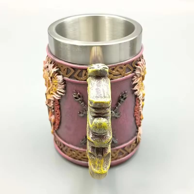WorldNorse Winged Dragon Encrusted Sword Mug - image 4