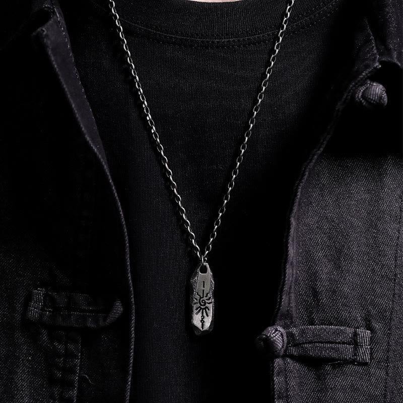 WorldNorse 999 Sterling Silver Rugged Sun Symbol Artisan Necklace - image 5