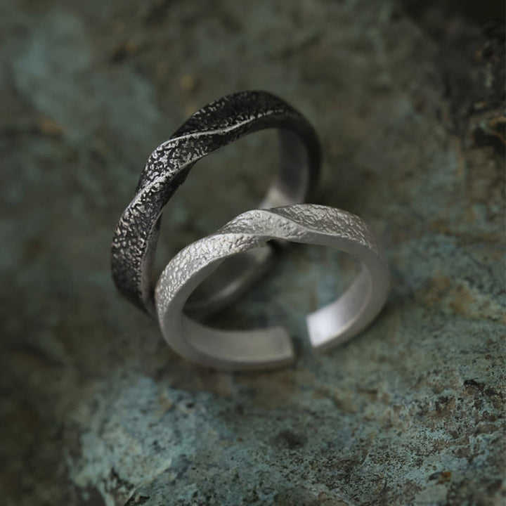 WorldNorse Handcrafted 999 Silver Handmade Rugged Twist Textured Ring - image 4