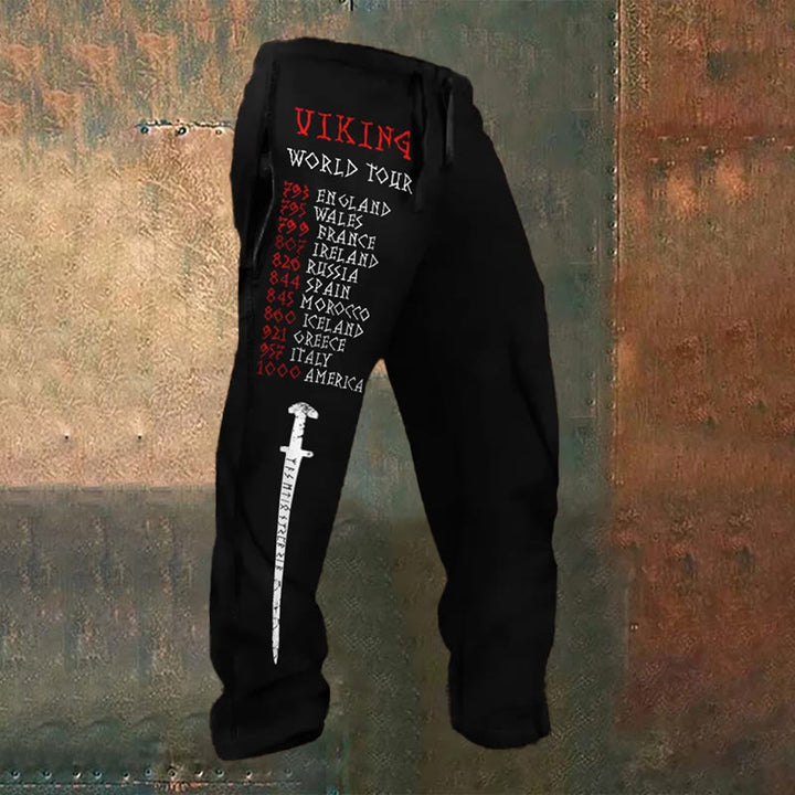 WorldNorse Viking Sword Rune Sweatpants - US/UK/AU52，EU62 (6XL) - image 0