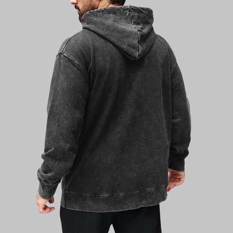 WorldNorse Ornate Rune Vegvisir Emblem Washed Hoodie - image 5