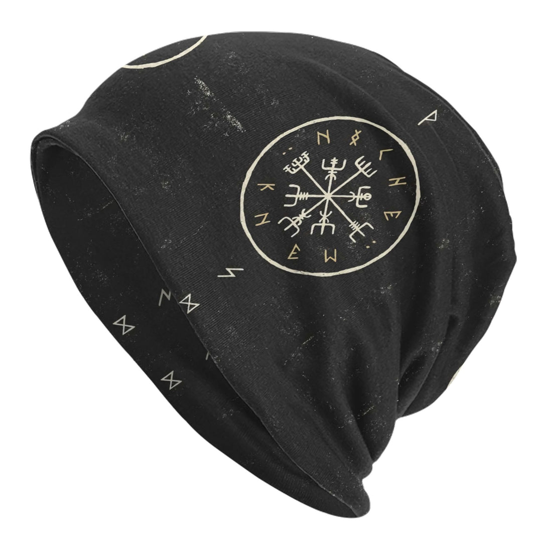 WorldNorse Weathered Vegvisir Rune Beanie - Vegvisir - image 0