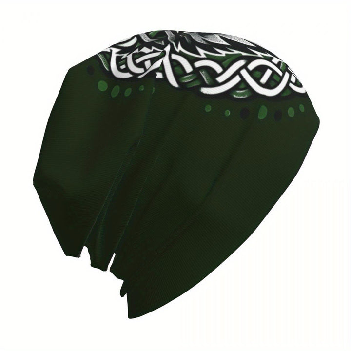 WorldNorse Emerald Celtic Knot Wolf Beanie - image 7
