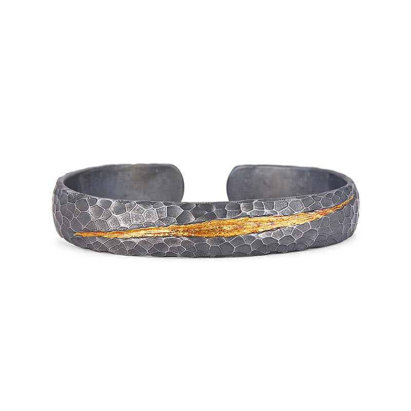 WorldNorse Handcrafted 999 Gold Honeycomb Vein Bracelet - image 2