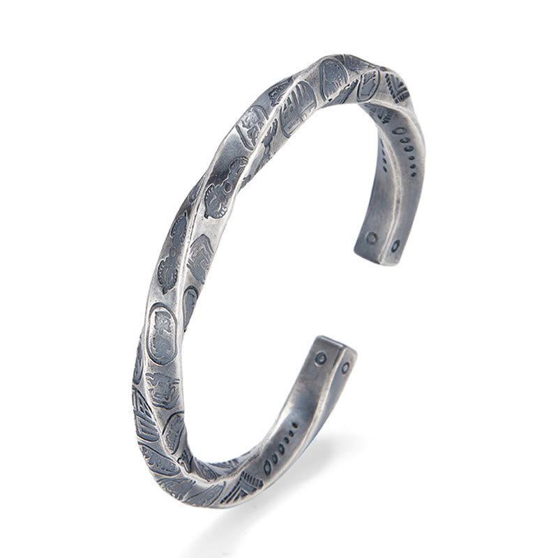 WorldNorse Handcrafted 999 Silver Engraved Coin Bracelet - image 4