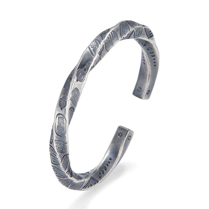 WorldNorse Handcrafted 999 Silver Engraved Coin Bracelet - image 4