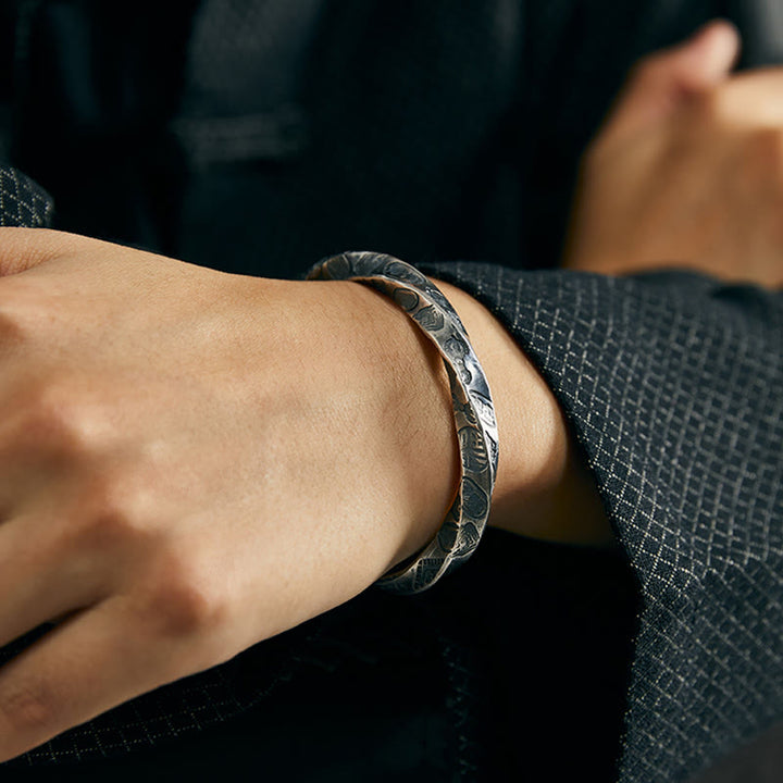 WorldNorse Handcrafted 999 Silver Engraved Coin Bracelet - image 5