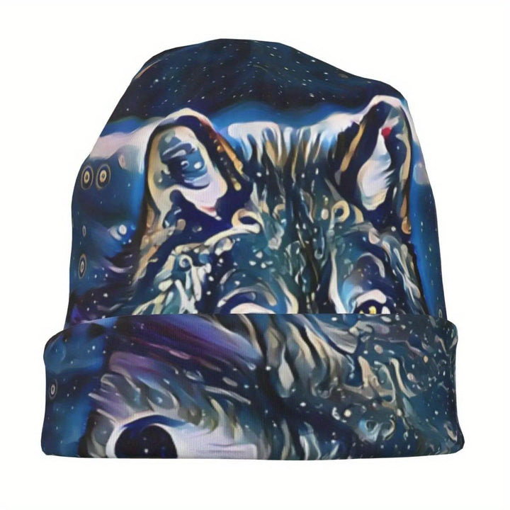 WorldNorse Nebula Wolf Celestial Weave Beanie - image 1