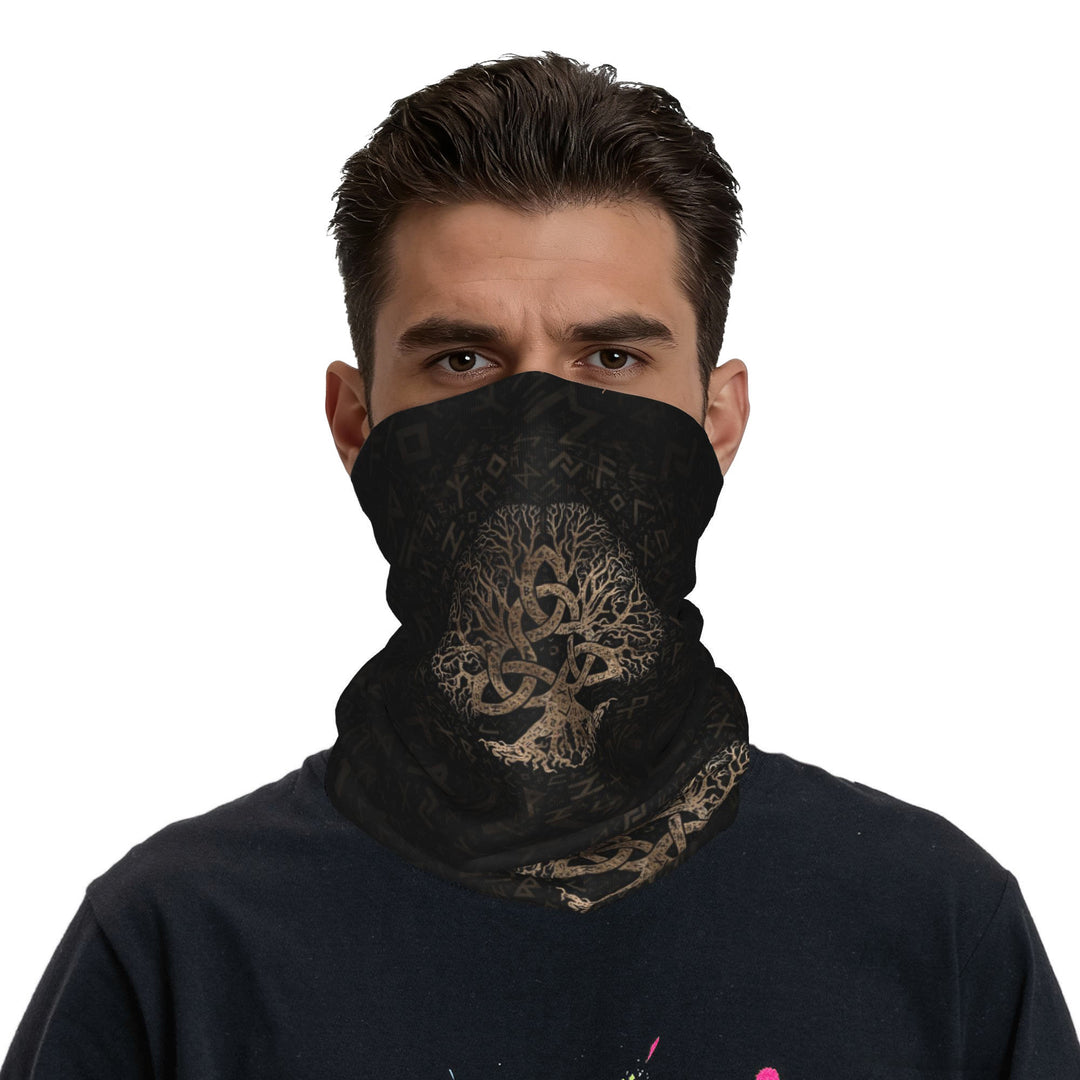 WorldNorse Triquetra Yggdrasil Rune Face Mask & Neck Gaiter - image 2