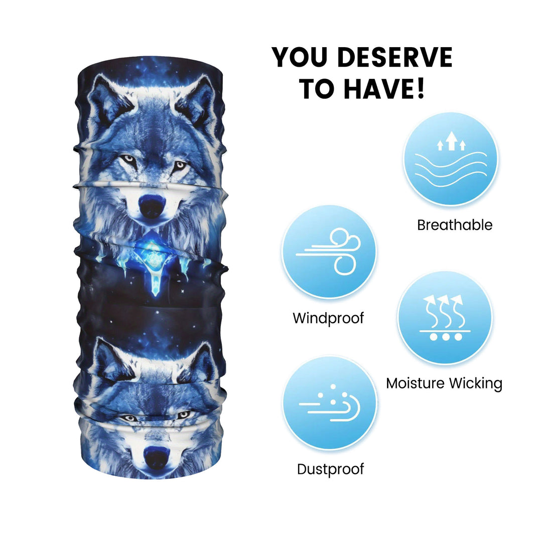 WorldNorse Stellar Wolf Lunar Veil Face Mask & Neck Gaiter - image 3