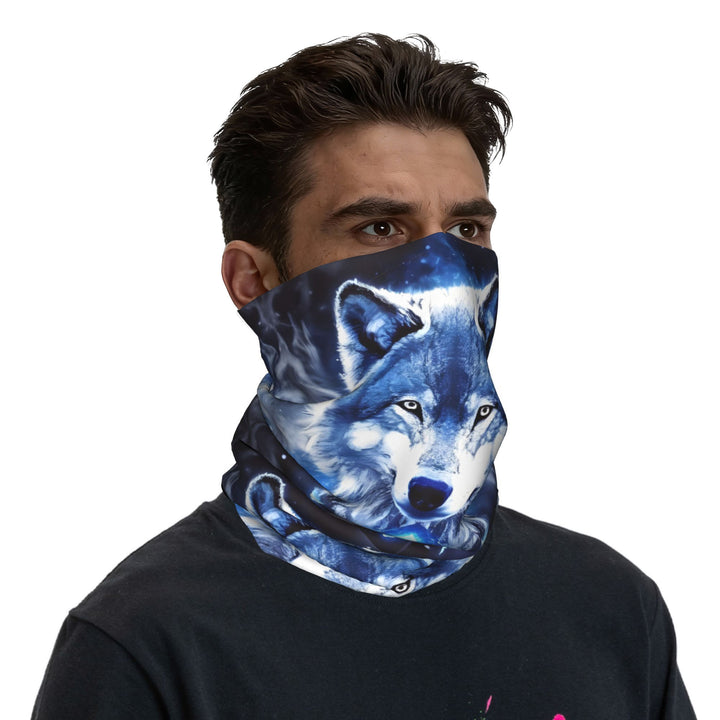 WorldNorse Stellar Wolf Lunar Veil Face Mask & Neck Gaiter - image 4