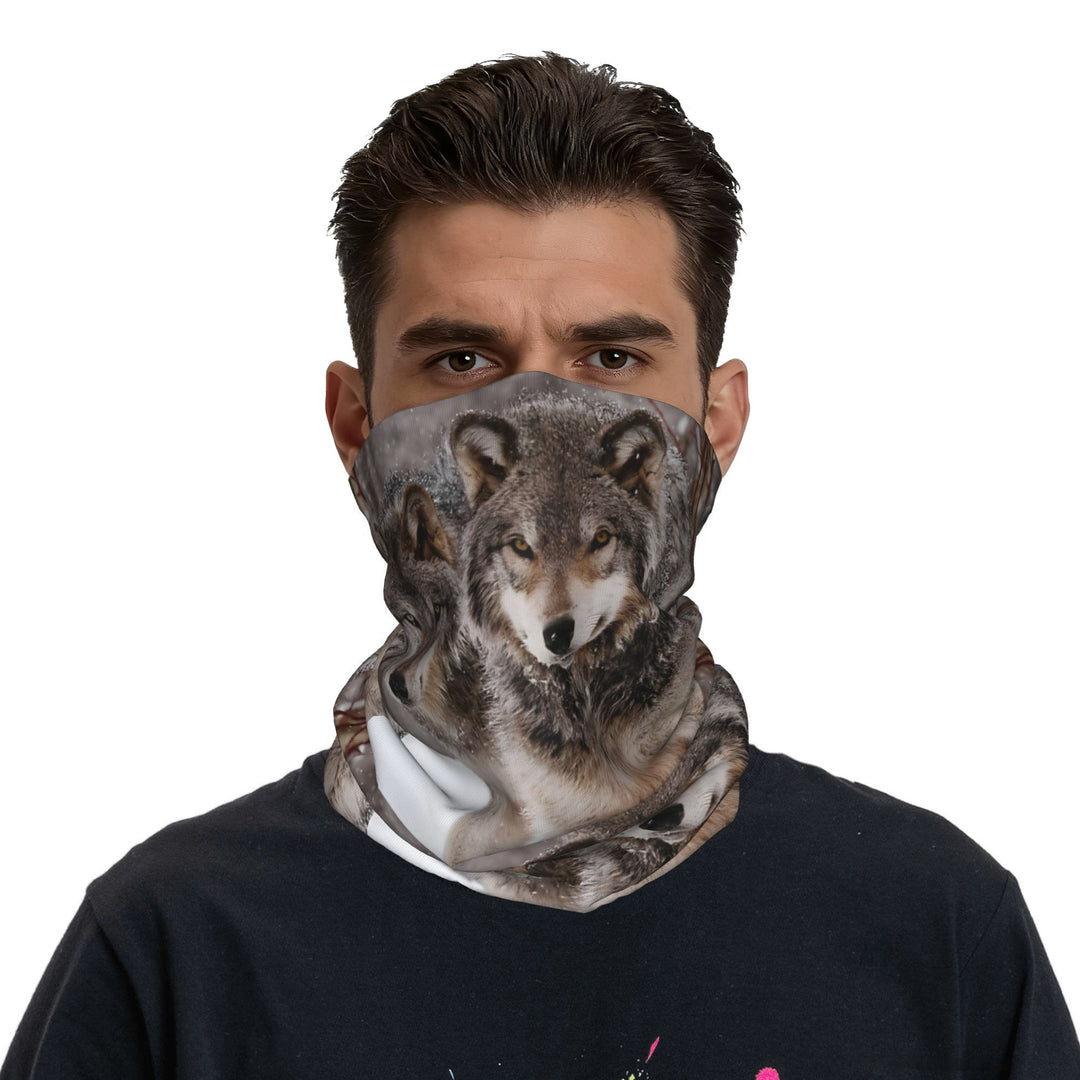 WorldNorse Timber Wolf Frosted Vale Face Mask & Neck Gaiter - image 2